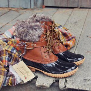 New Cozy Alpine Duck Rain & Snow Boots Booties